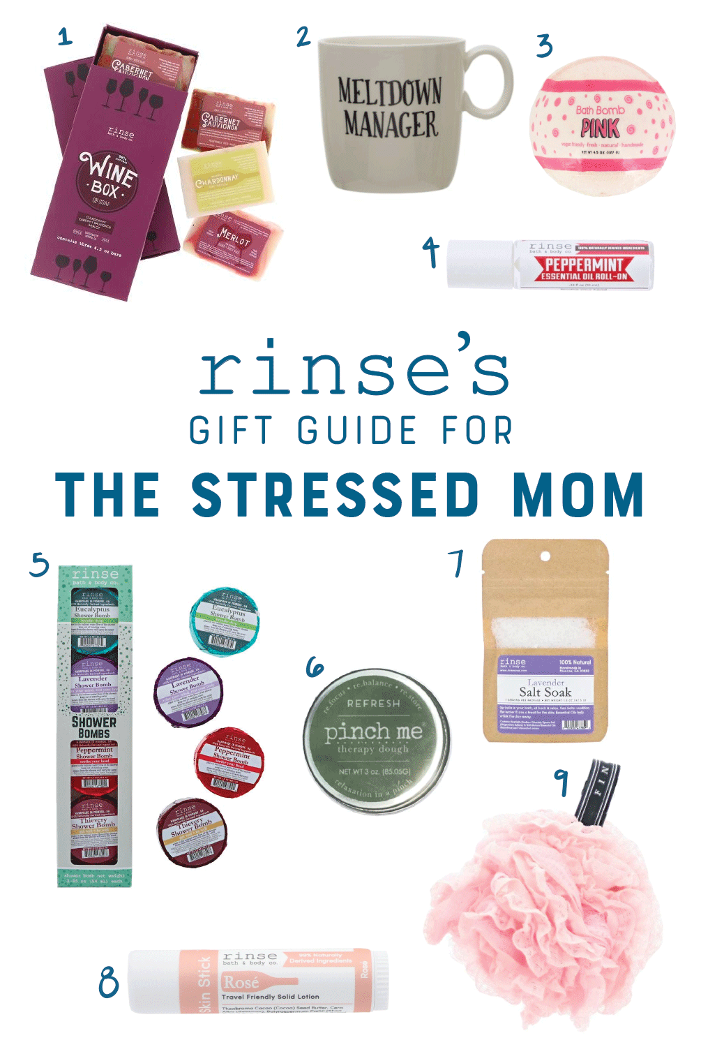 Gift Guide for The Stressed Mom - Rinse Bath & Body