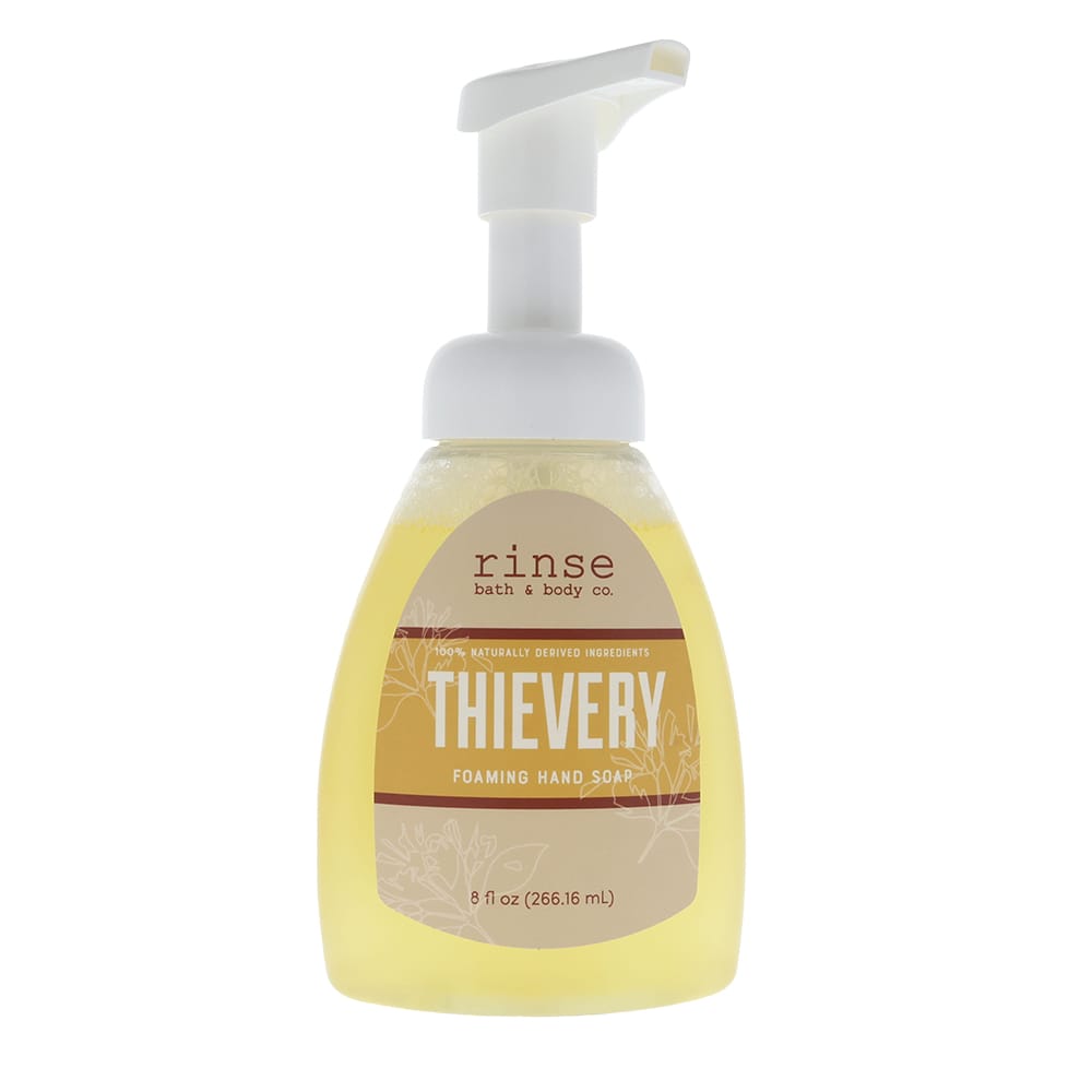 natural foaming hand soap in Thievery by Rinse Bath & Body