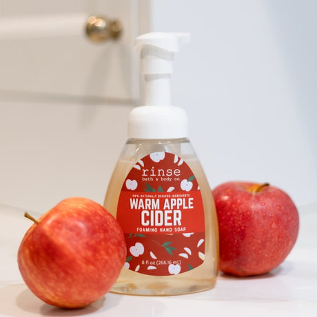 Natural natural foaming hand soap from Rinse - handmade in Georgia - detail view