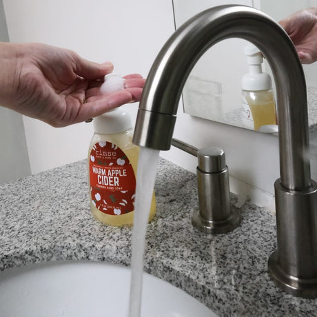 Handmade Natural natural foaming hand soap - naturally derived - alternate angle