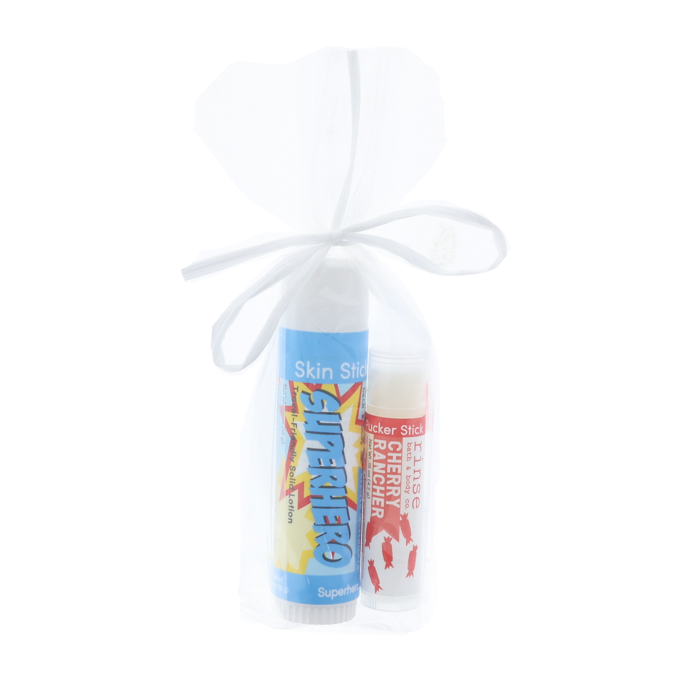 Superhero Gift Set | Solid Lotion + Lip Balm | Kids Gift-Ready | Rinse
