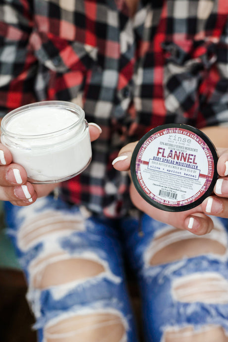 Natural Body Lotion (Body Spread) Flannel — lifestyle