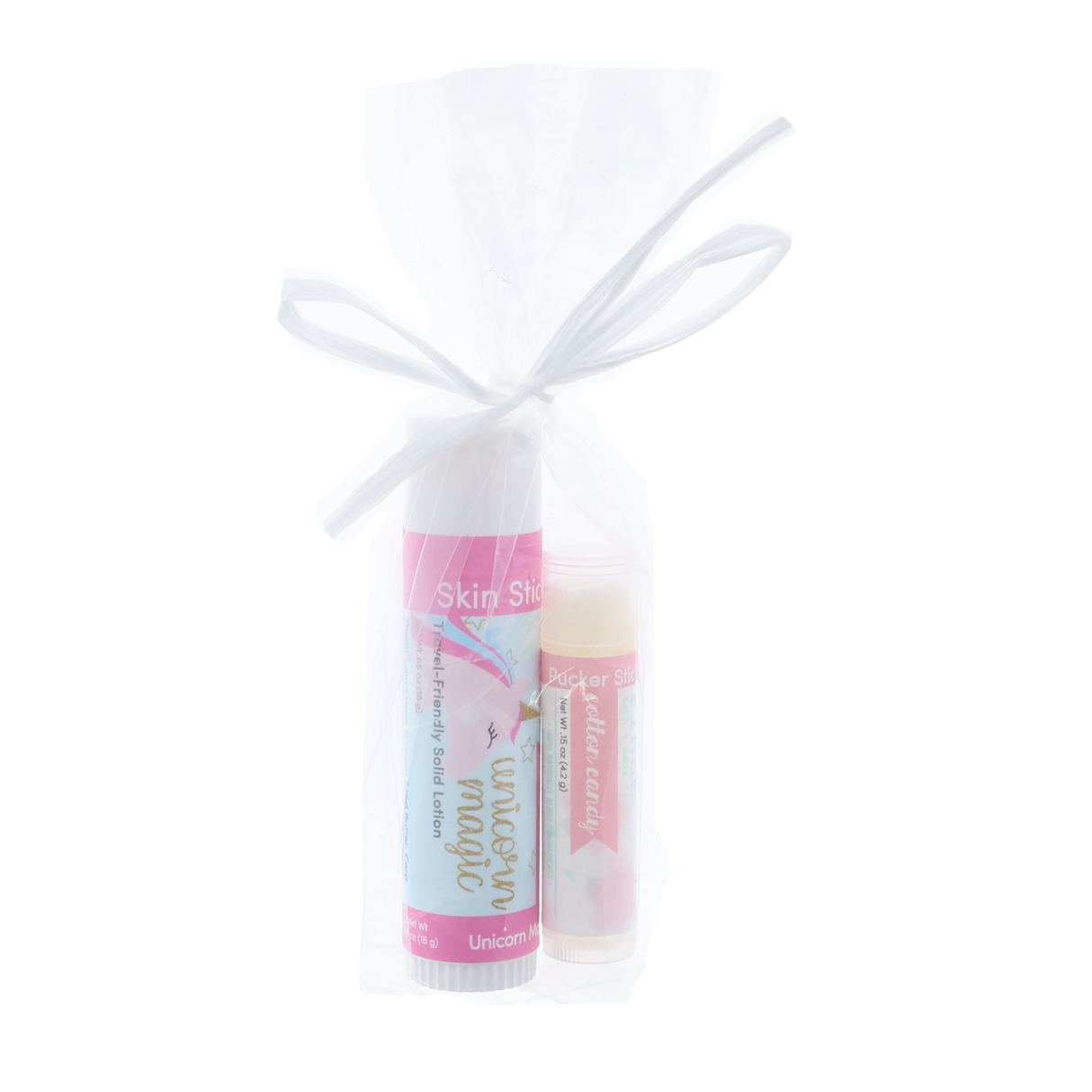 Unicorn Magic Gift Set | Solid Lotion + Lip Balm | Skin Stick & Pucker Stick | Rinse