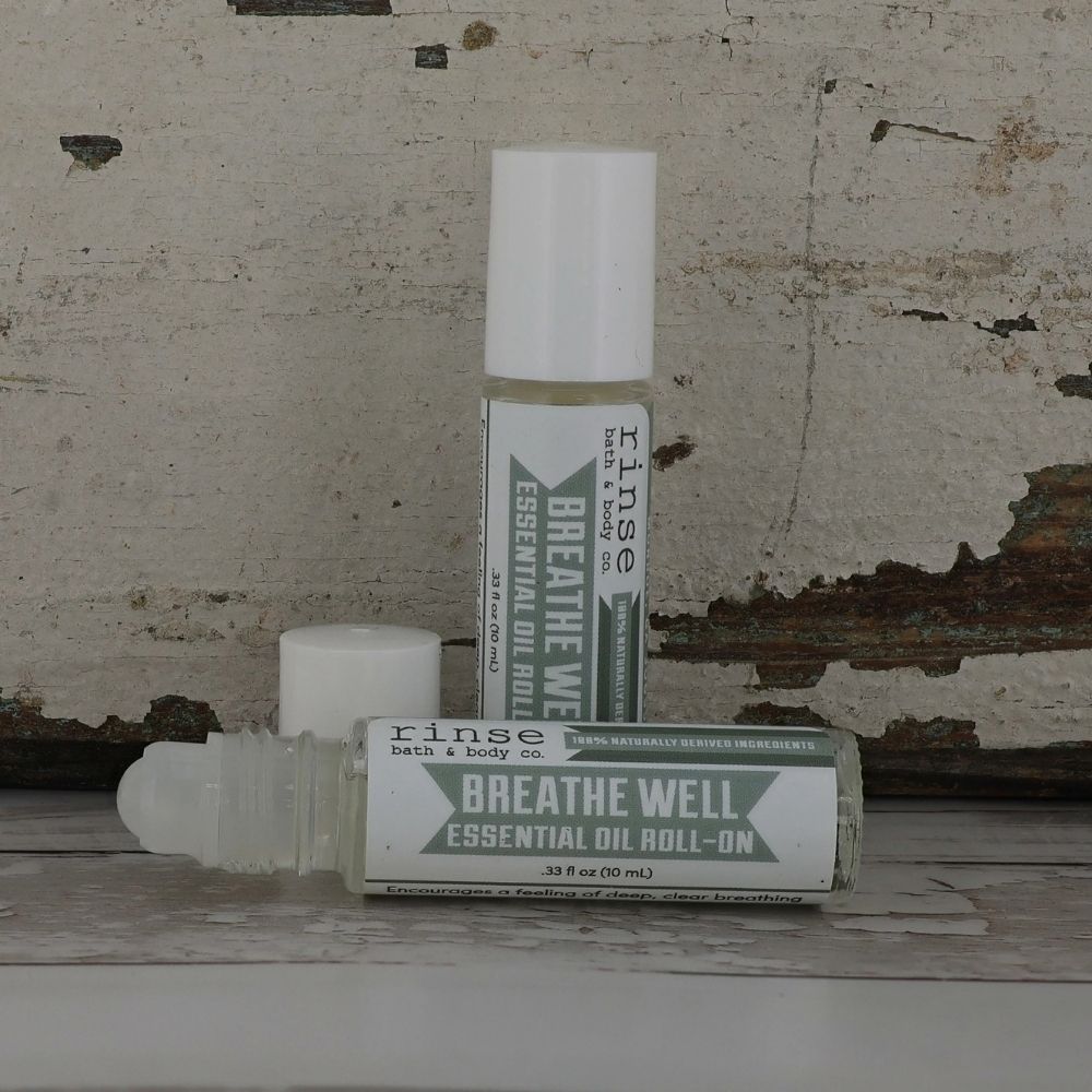 Breathe Well Essential Oil Roll-On | Congestion Relief Aromatherapy | Rinse