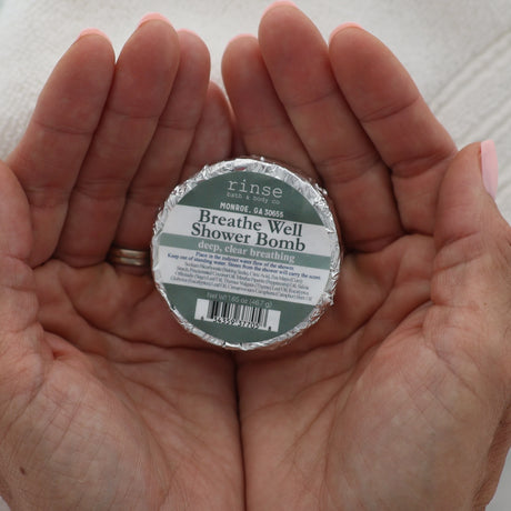Breathe Well Shower Steamer | Aromatherapy Shower Bomb | Clearing | Rinse