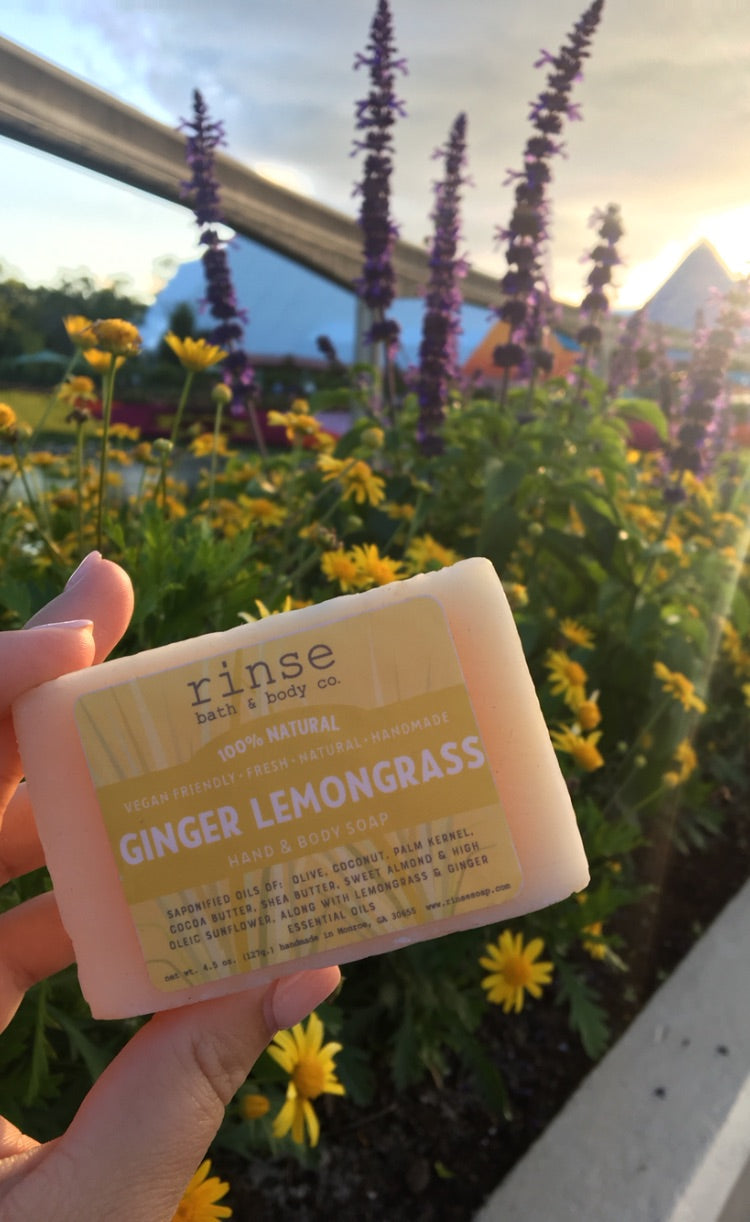 Ginger Lemongrass Soap + Skin Stick Box — packshot
