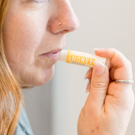 Natural natural lip balm | Honey | Rinse Bath & Body Co. - lifestyle shot