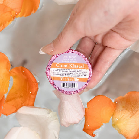 Natural bath bomb | Coco Kissed | Rinse Bath & Body Co. - alternate angle