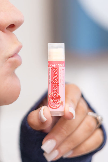 Pomegranate Pucker & Skin Stick Bundle — in-use