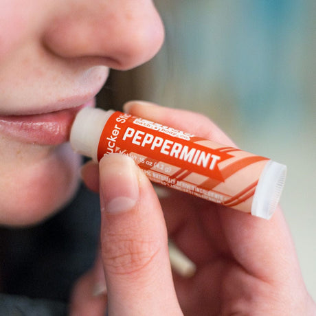 Rinse Polish + Peppermint Balm natural lip balm - long-lasting moisture - alternate angle