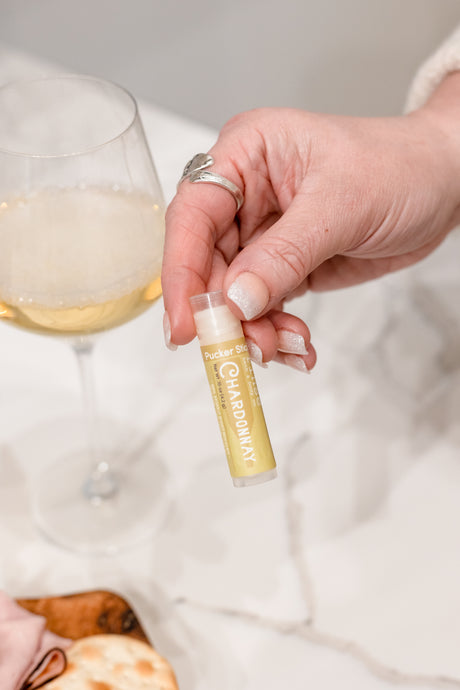 Cabernet Soap + Pucker Stick Box — in-use