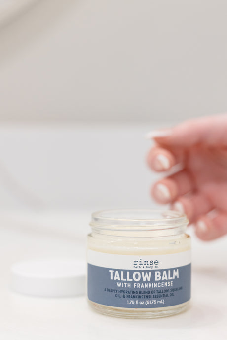 Grass-Fed Lavender Tallow Balm — in-use