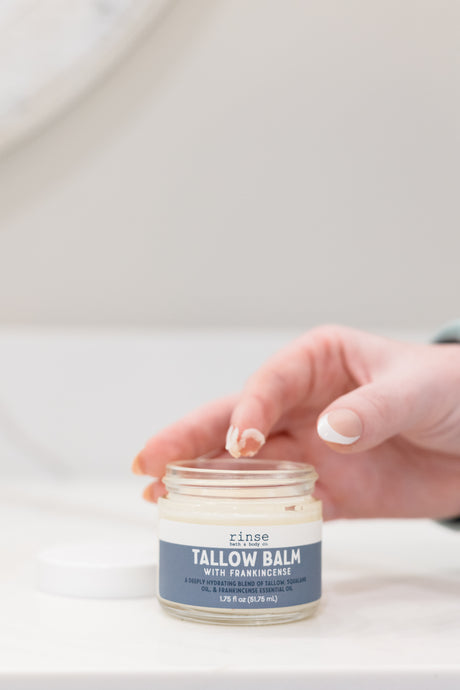 Grass-Fed Lavender Tallow Balm — in-use
