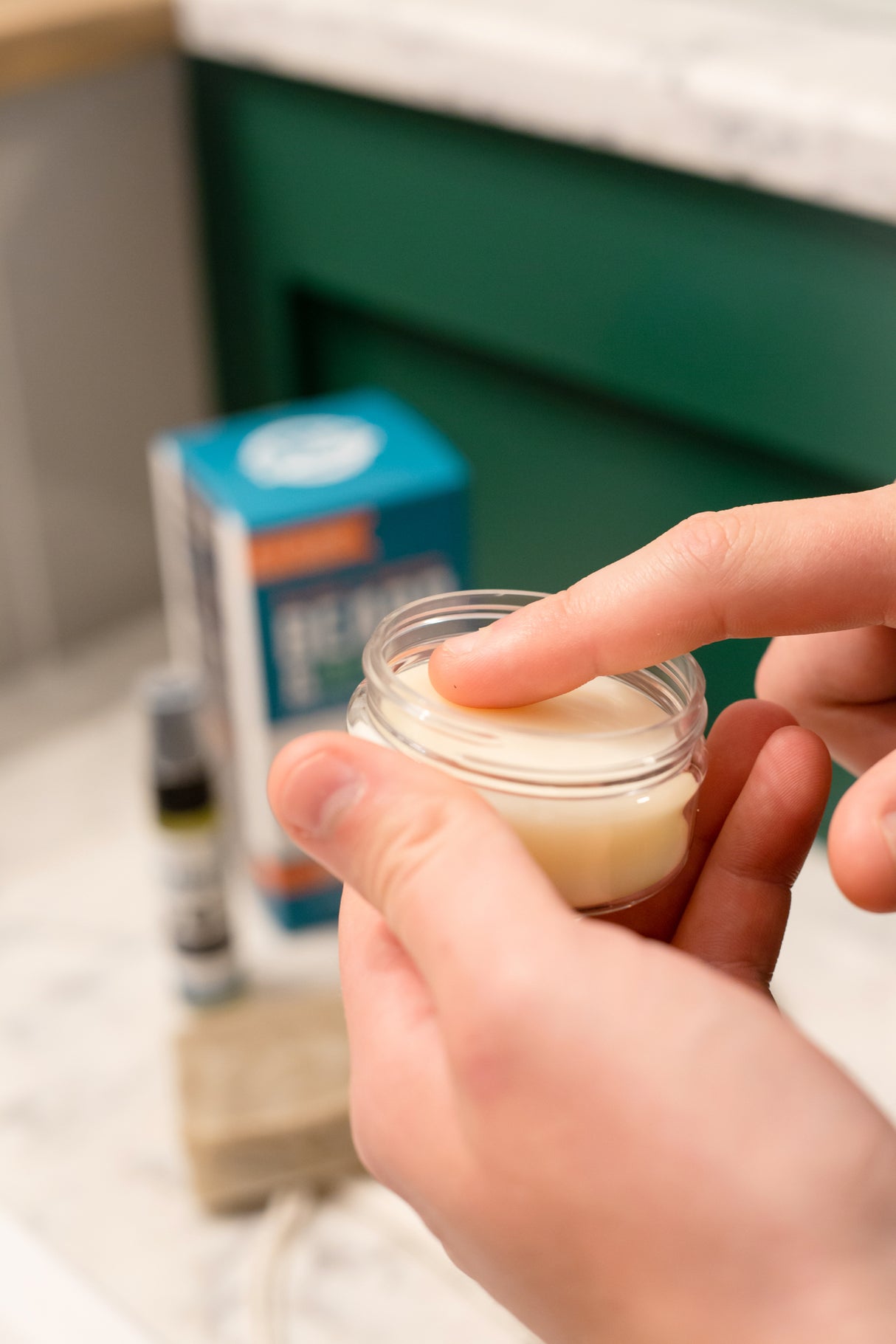 Beard Balm — in use