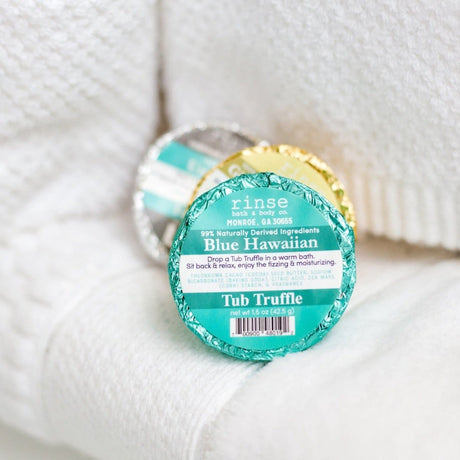 bath bomb in Blue Hawaiian by Rinse Bath & Body - lifestyle shot