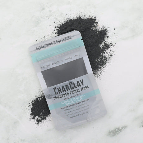 Rinse Charclay natural face mask - deep cleansing and detox - detail view