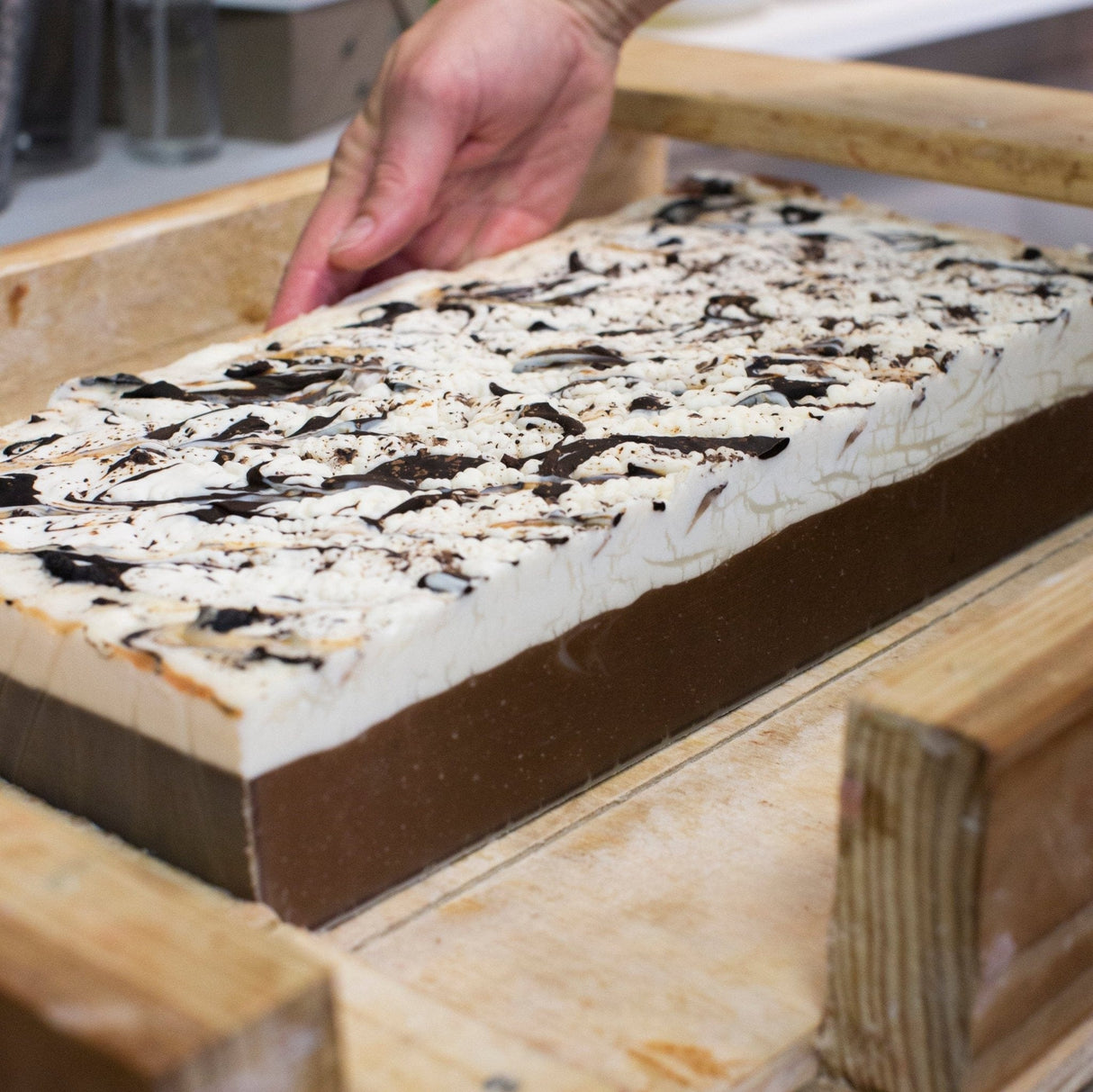 Natural handmade natural bar soap | Chocolate | Rinse Bath & Body Co. - detail view