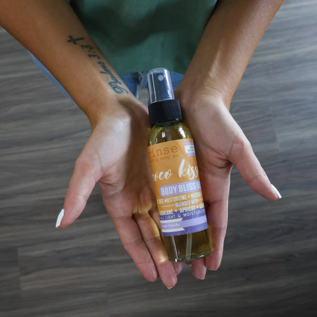 Rinse Tester - Body Bliss Oil - handmade with care - texture close-up
