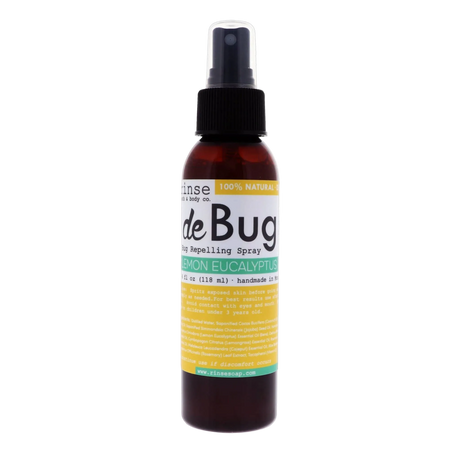 DeBug natural DEET-free bug repellent spray by Rinse Bath & Body - product cutout