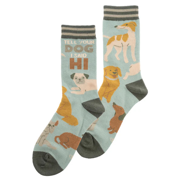 Blue Q Crew Socks