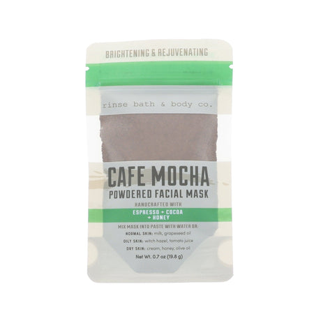 Rinse Tester - Powdered Facial Masks - handmade with care - back label