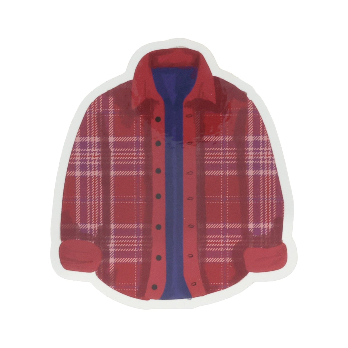 Flannel Shirt Sticker by Rinse Bath & Body