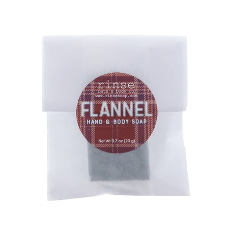 Flannel natural bath & body product from Rinse - family-made since 2003