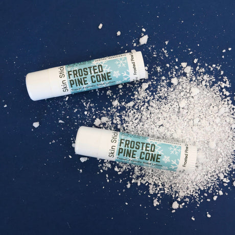 Rinse Frosted Pinecone solid lotion stick - mess-free hydration - alternate angle