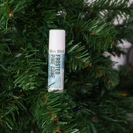 solid lotion stick in Frosted Pinecone by Rinse Bath & Body - detail view