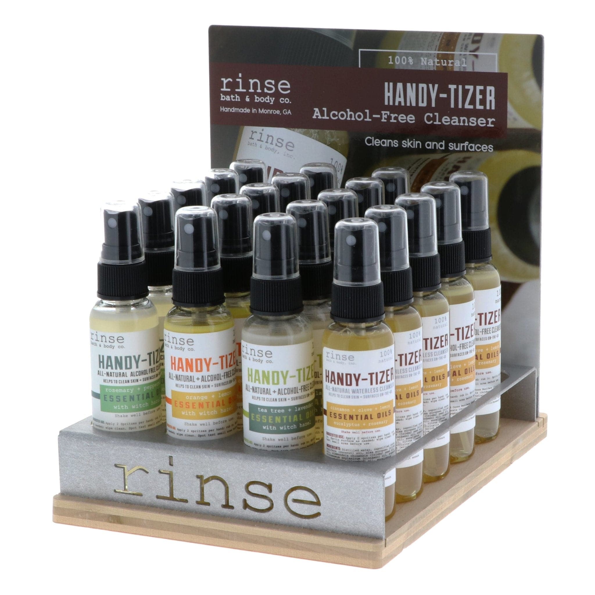 Rinse Handy-tizer Display - Filled - handmade with care