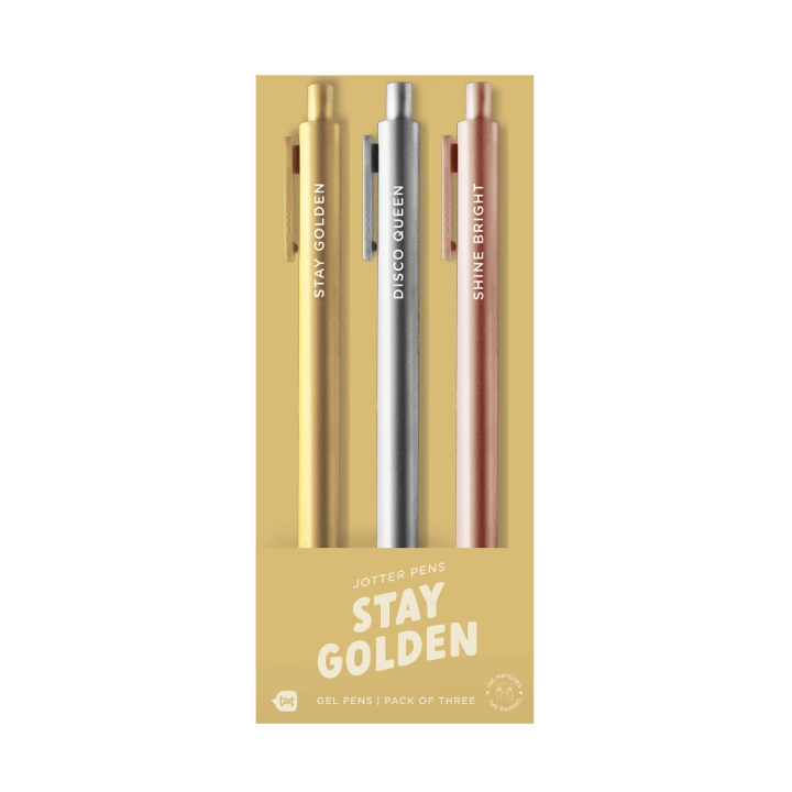 Rinse Jotter Set - Pack of 3 - Stay Golden - handmade natural product