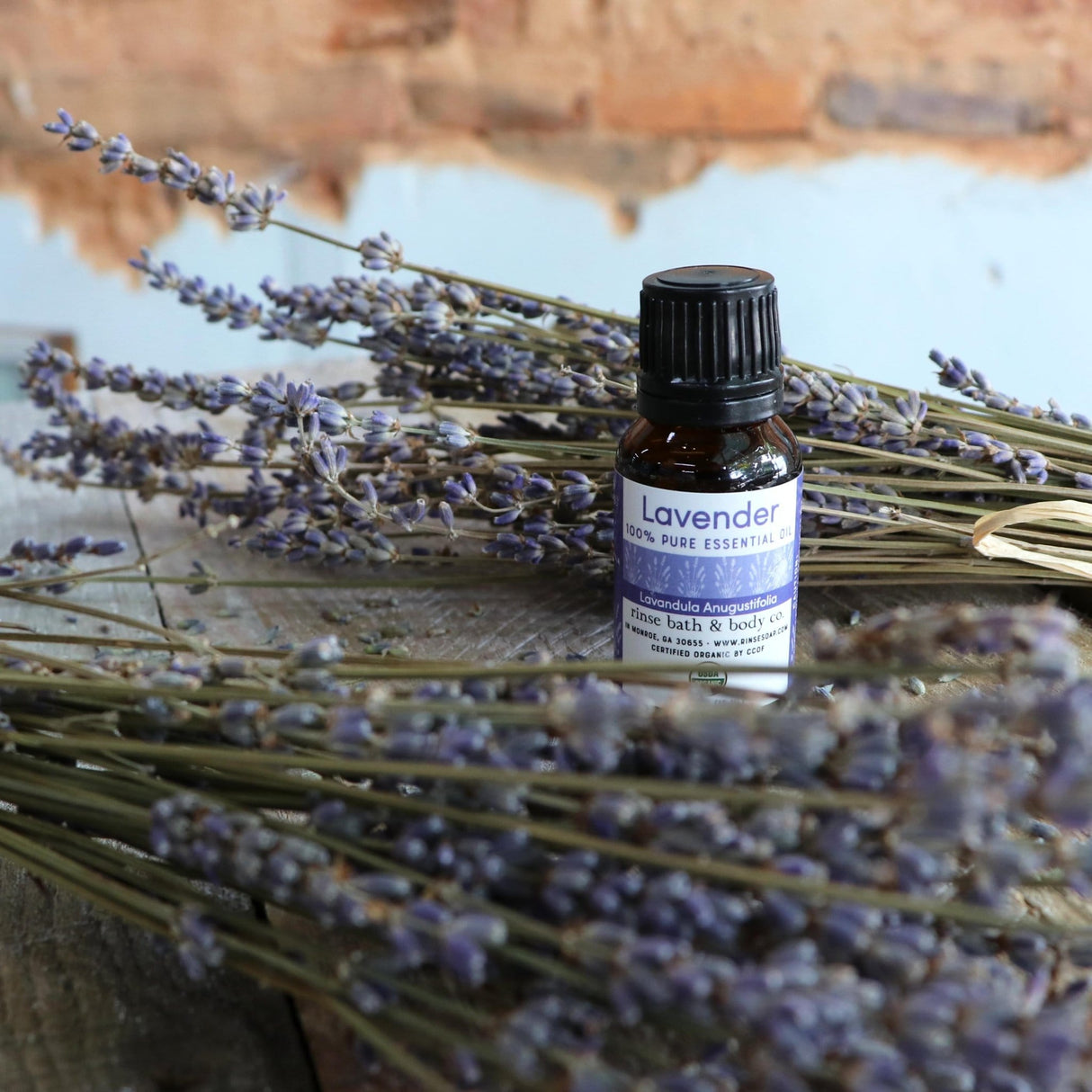 Certified Organic pure essential oil from Rinse - 100% pure and natural - back label