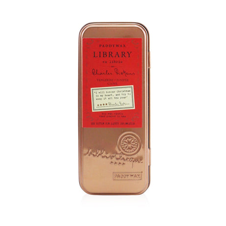 Library Author Candle Soy Wax 2oz Tin by Rinse Bath & Body