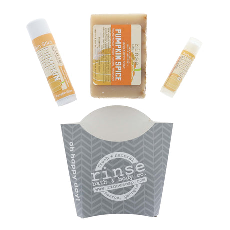 Rinse Pumpkin Spice Fry Box Bundle - handmade natural product - alternate angle