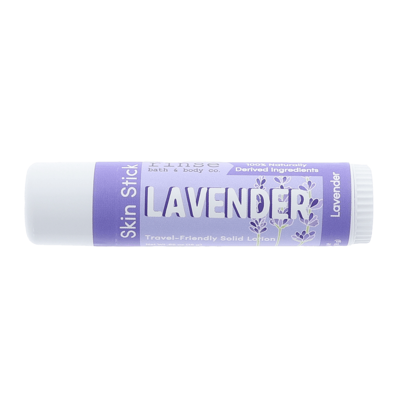 Lavender solid lotion stick from Rinse - concentrated moisture bar