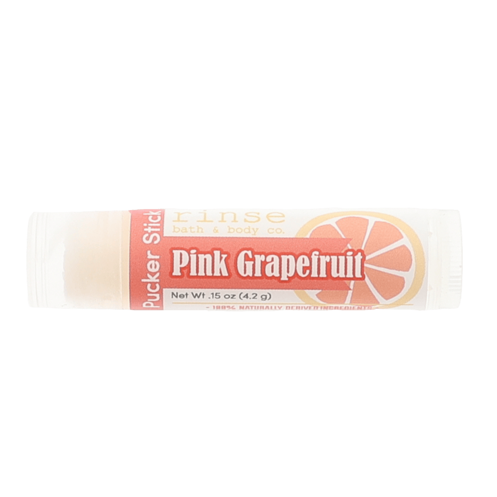 Pink Grapefruit natural lip balm from Rinse - nourishing lip care
