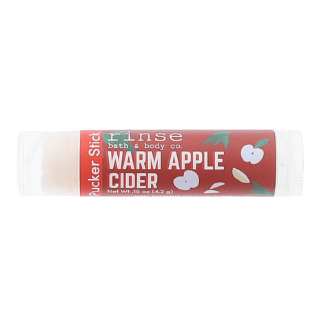 Warm Apple Cider natural lip balm from Rinse - nourishing lip care