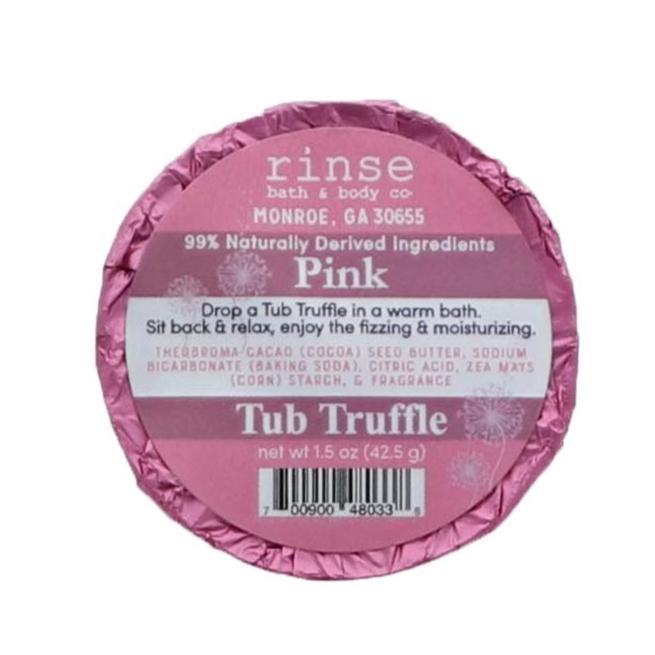 Natural bath bomb | Pink | Rinse Bath & Body Co.