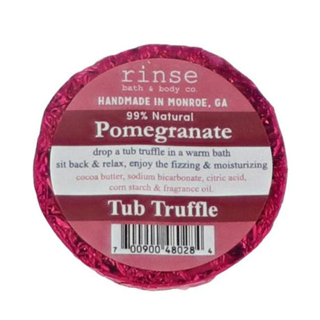 Natural bath bomb | Pomegranate | Rinse Bath & Body Co.