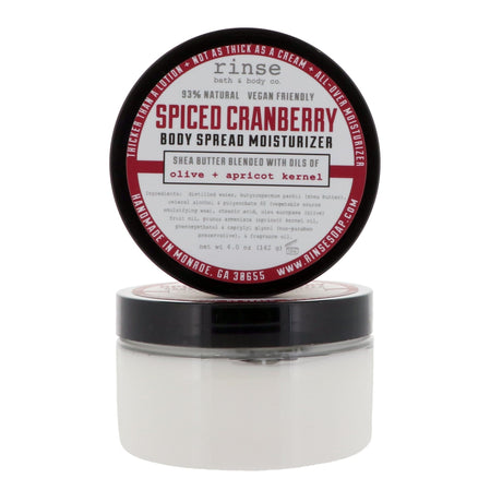 Rinse Spiced Cranberry natural body lotion - deep hydration without grease