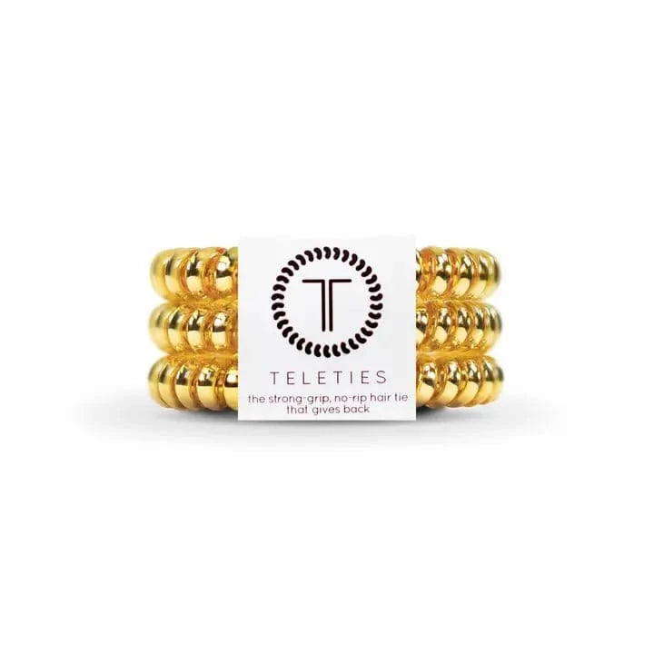 Spiral Hair Coils - Small - Sunset Gold Hair Ties - Hair Accessories