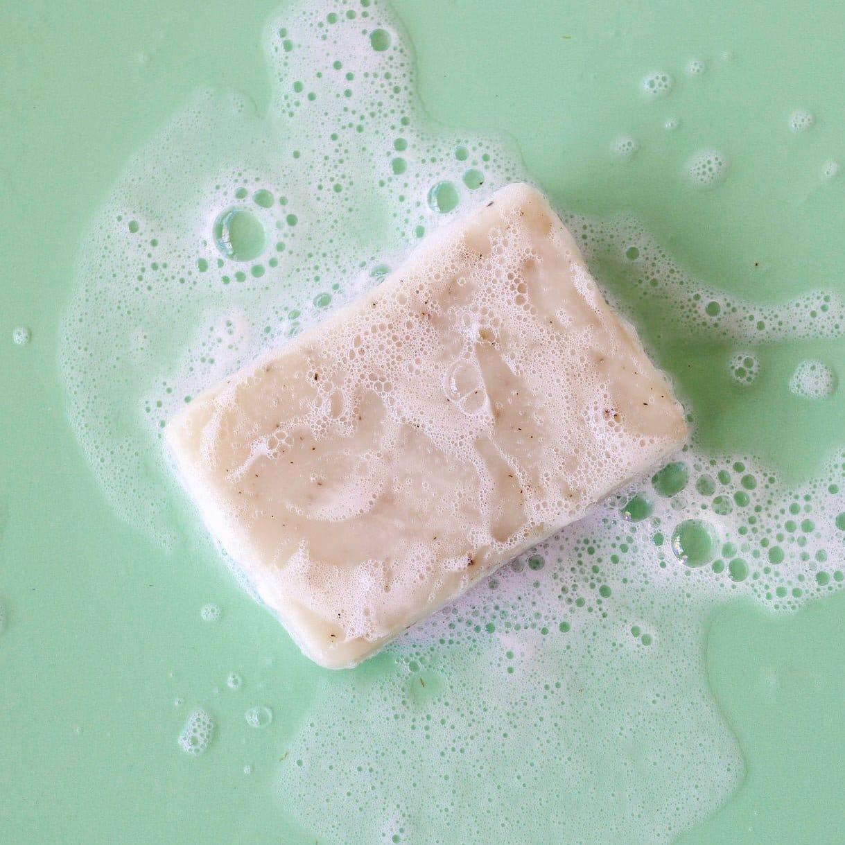 Handmade Tea Tree Mint handmade natural bar soap - naturally derived - alternate angle