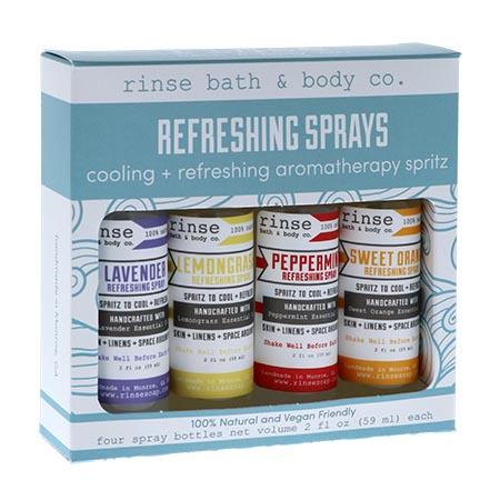 Handmade 4 Pack Of Mini Refreshing Sprays room and linen spray - naturally derived