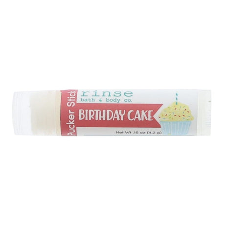 Handmade Birthday Cake natural lip balm - naturally derived