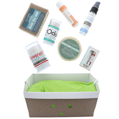 Rinse Rinse Favorites natural bath and body gift set - curated gift collection - alternate angle