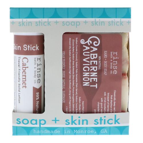 natural bath and body gift set in Cabernet by Rinse Bath & Body