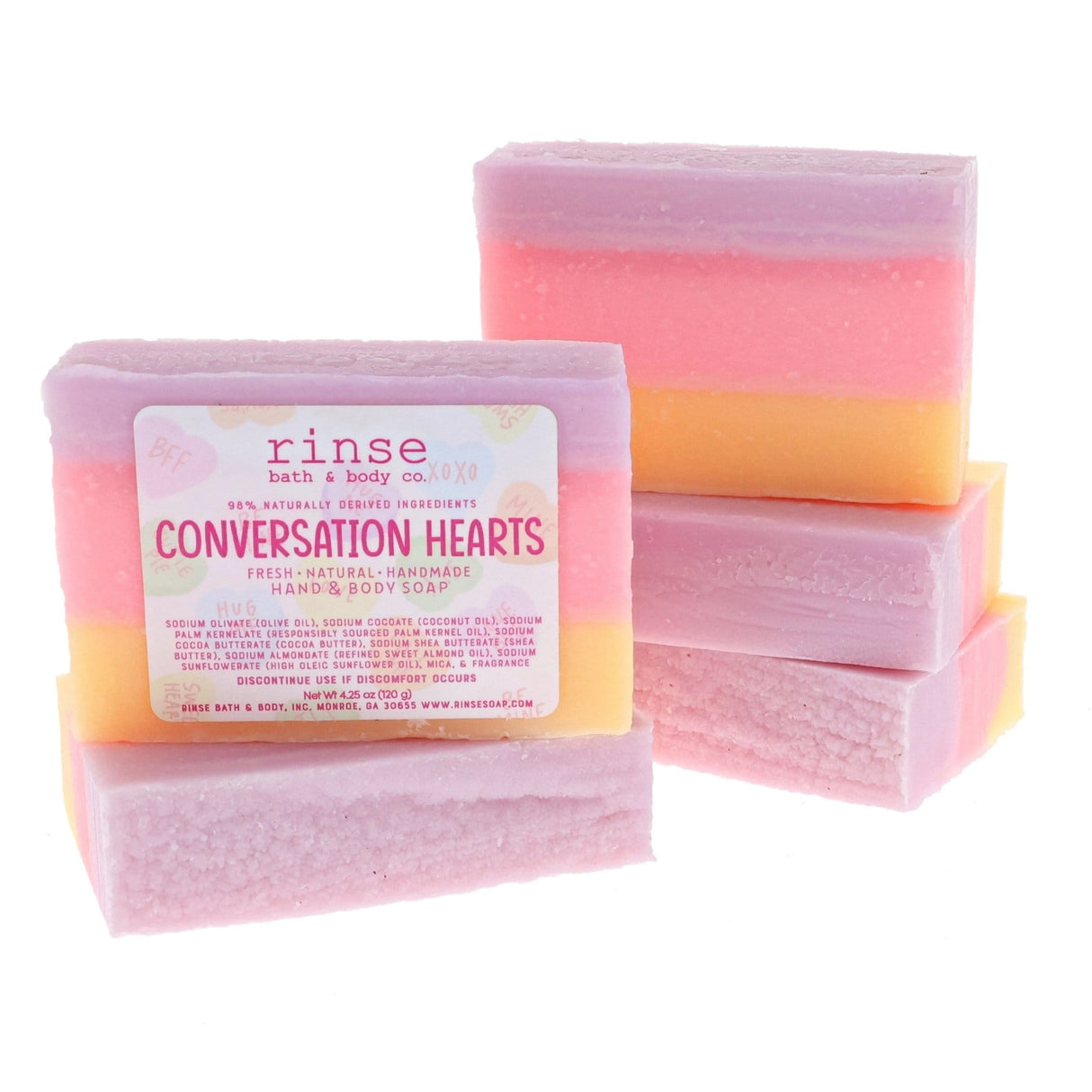 Rinse Tester - Seasonal Soap - handmade natural product - texture close-up