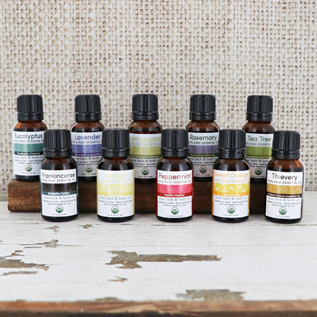 Handmade Certified Organic pure essential oil - naturally derived - detail view
