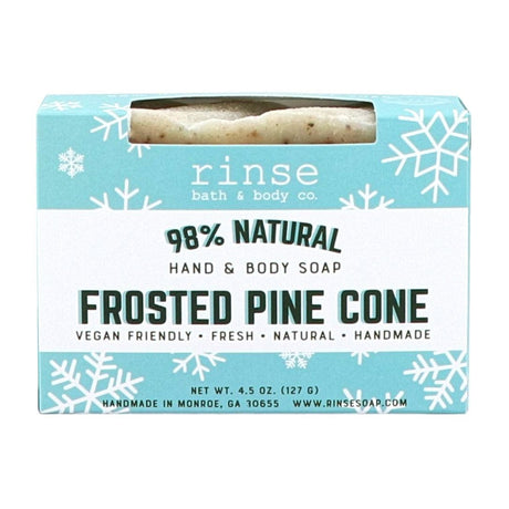 Rinse Frosted Pine Cone Soap - Boxed - moisturizing and gentle