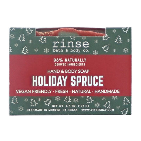 Rinse Holiday Spruce Soap- Boxed - handmade natural product